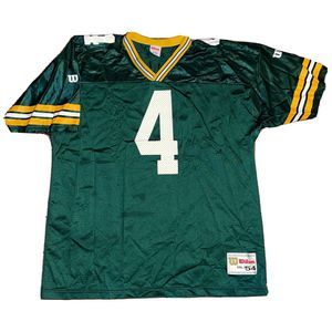 Vintage Brett Favre #4 Green Bay Packers Wilson Jersey Sz XL/XXL